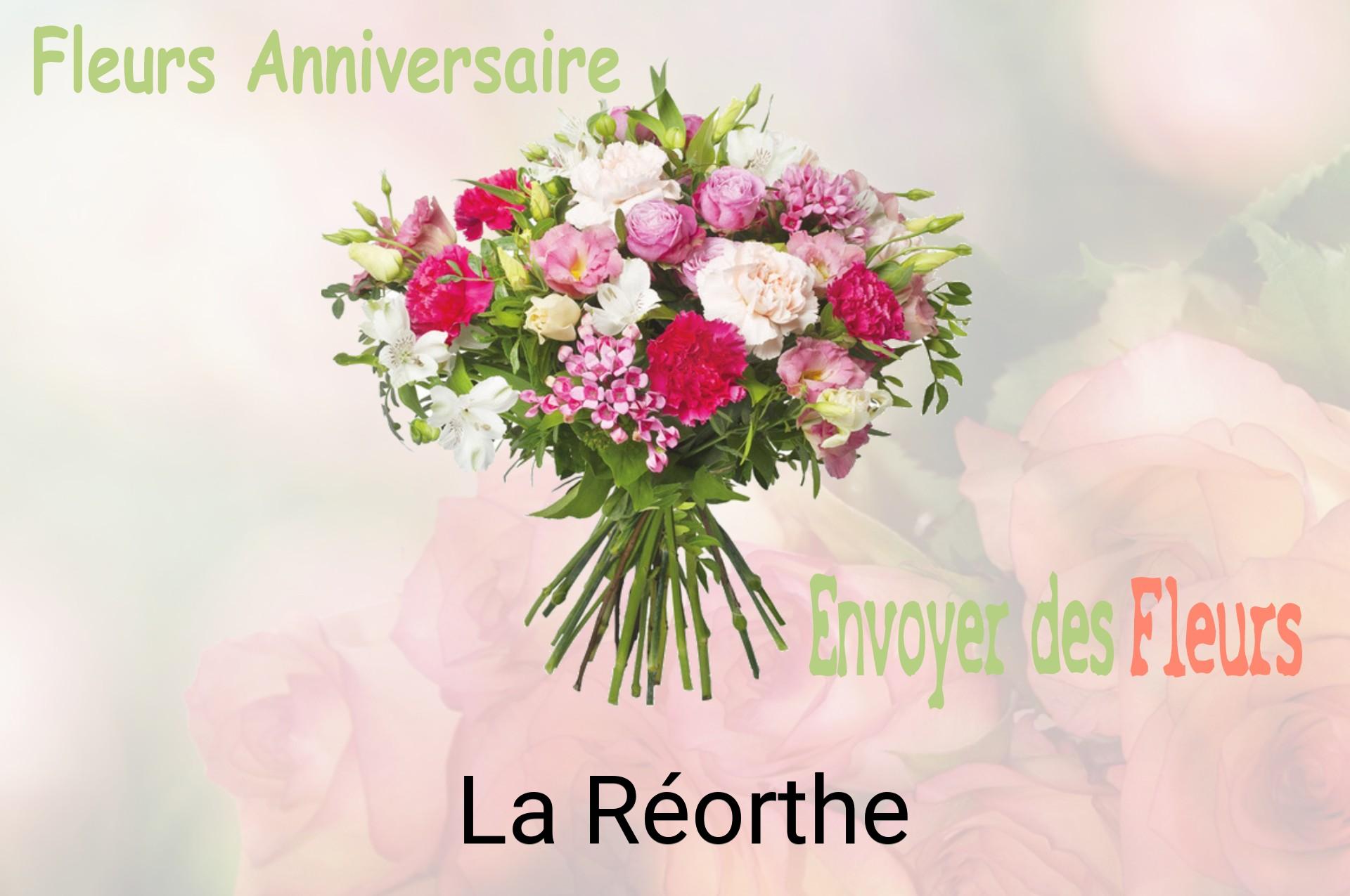 Bouquet de fleurs d’anniversaire livré à La Réorthe