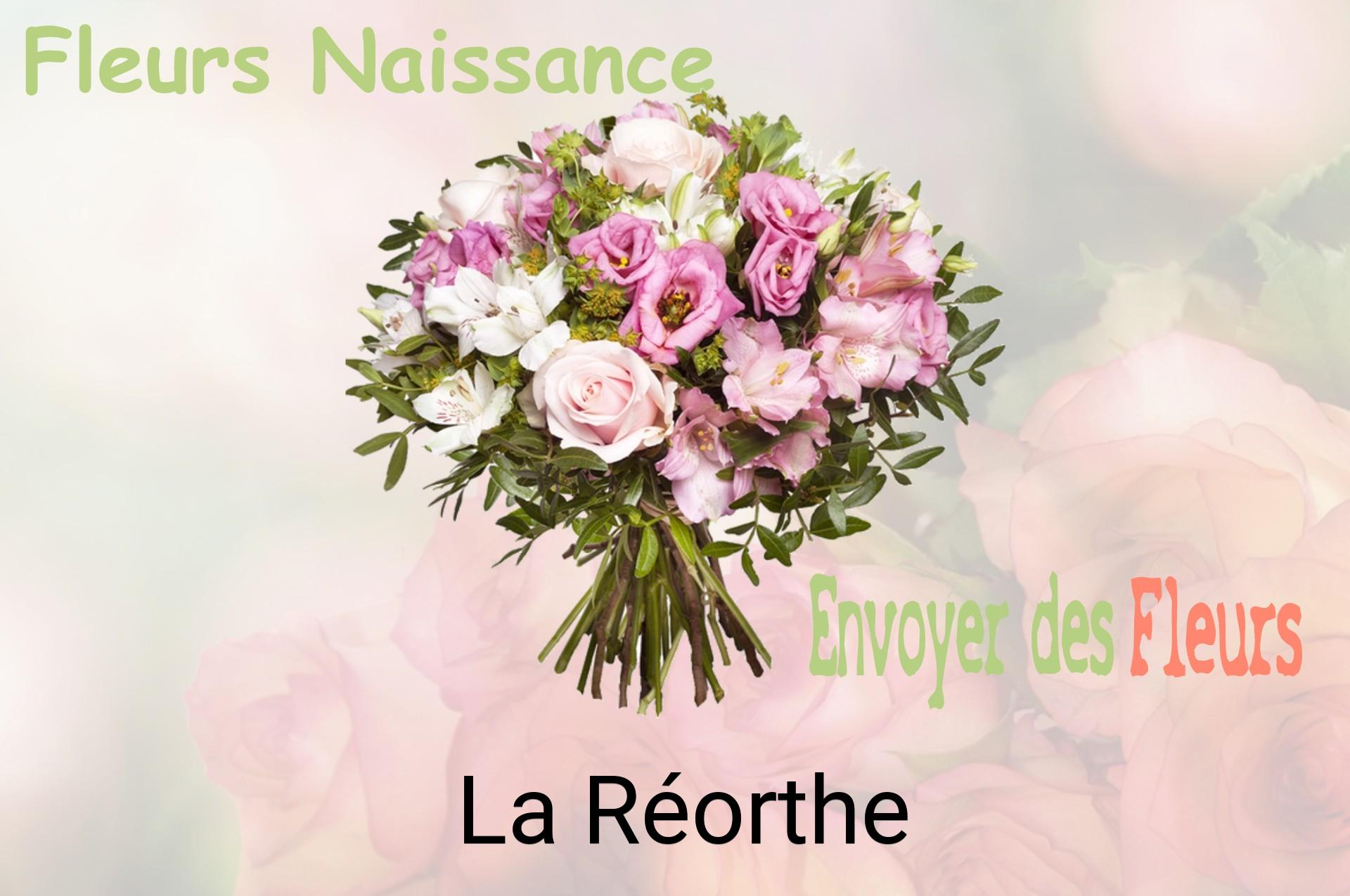 Bouquet de fleurs de naissance livré à La Réorthe
